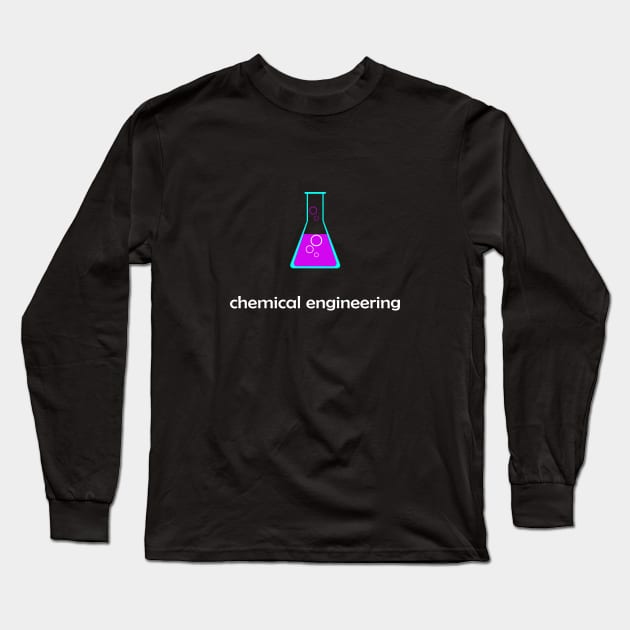 chemical engineering with logo engineer Long Sleeve T-Shirt by PrisDesign99